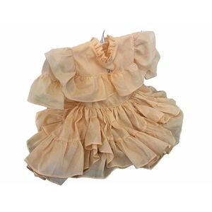 Vintage‎ 1980s Martha's Miniatures 6 - 12 Months circle skirt dress Peach.    M4